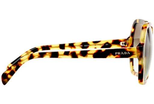 Prada SPR 06S 7S0-4K1 - Medium Havana-Green Gradient Grey by Prada for Women - 56-18-135 mm Sunglasses