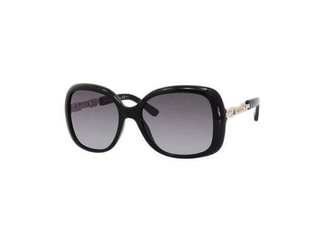 Jimmy Choo Wiley-S 0BMB Shiny Black by Jimmy Choo for Women - 56-18-135 mm Sunglasses
