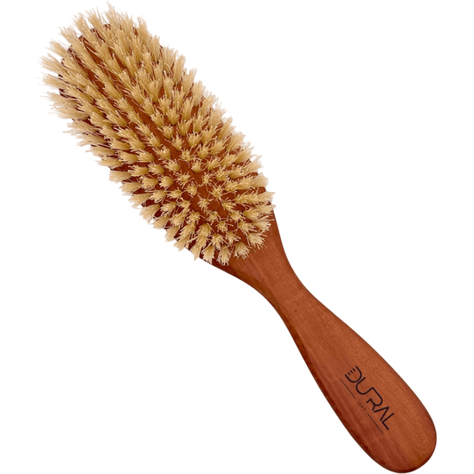 Dural Pear Wood big oval hair brush with natural bristles