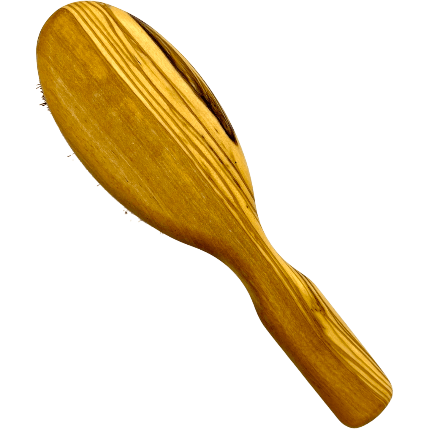 Dural Olive Wood rubber cushion hair brush with boar bristles