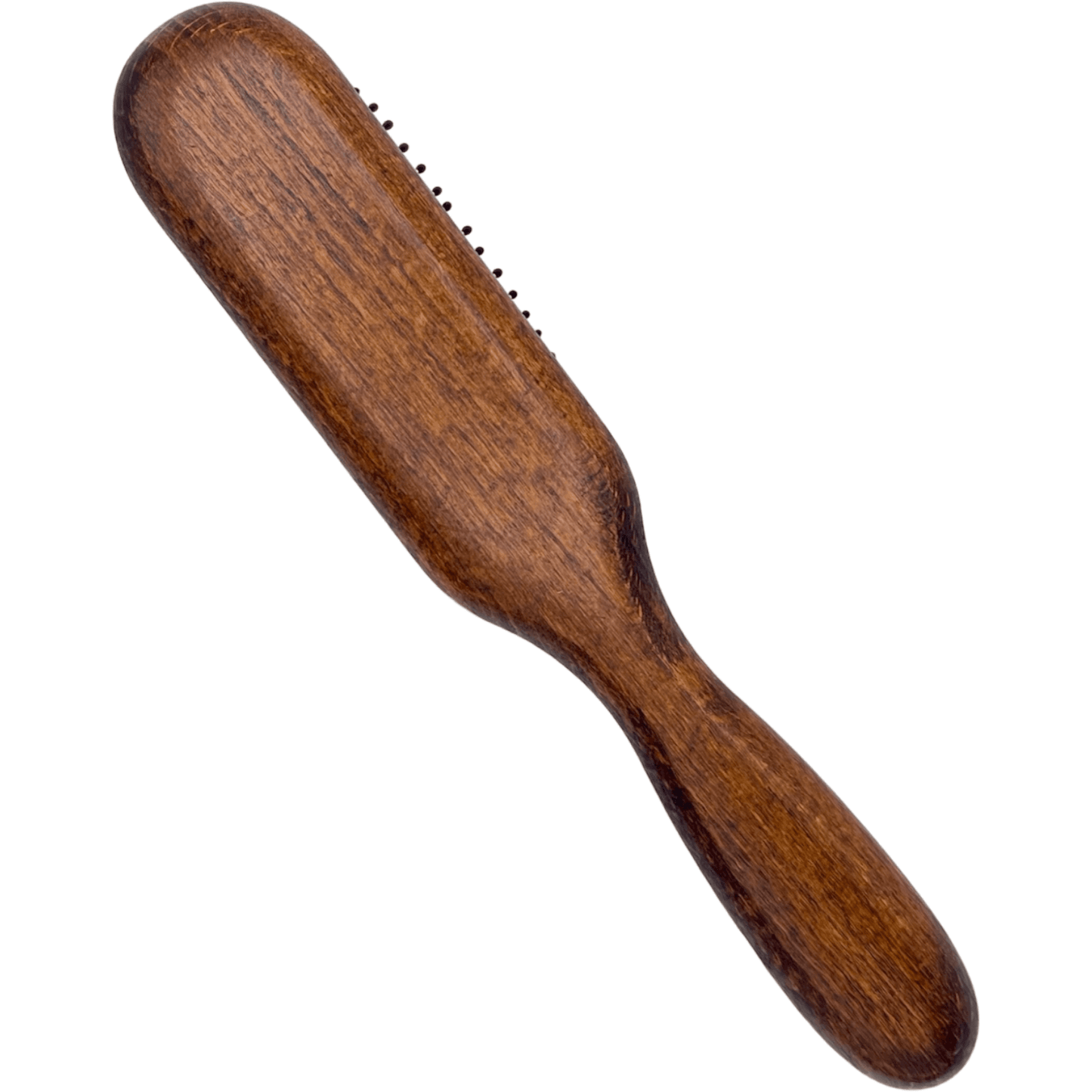 Dural Beech wood rubber cushion hair brush with steel pins and ball tips