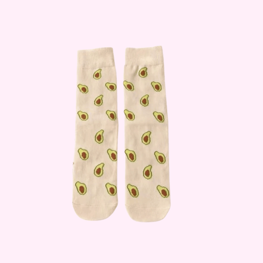 Cream Avocado Socks