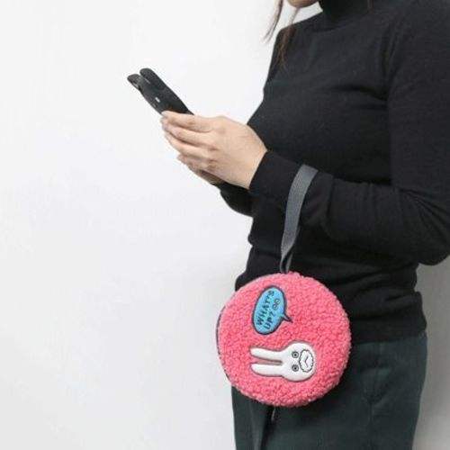 Brunch Brother Round Pouch - Pink by Romane for Women - 1 Pc Bag