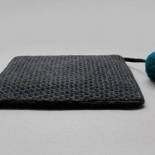 Aurore and Jean Paul Knit PomPom Pouch by Ooh Lala for Women - 1 Pc Bag