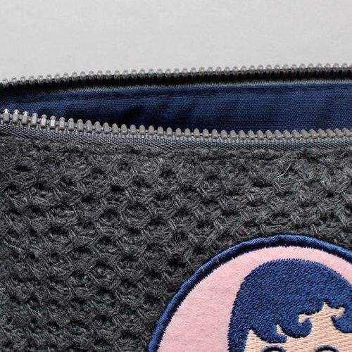 Aurore and Jean Paul Knit PomPom Pouch by Ooh Lala for Women - 1 Pc Bag