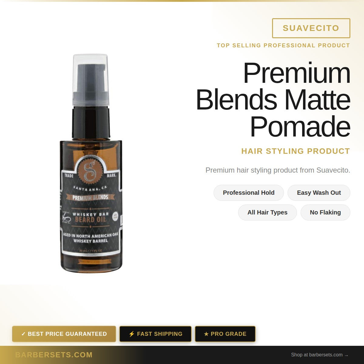 Suavecito Premium Blends Matte Pomade