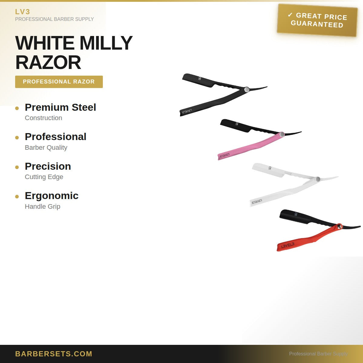 LV3 WHITE MILLY RAZOR