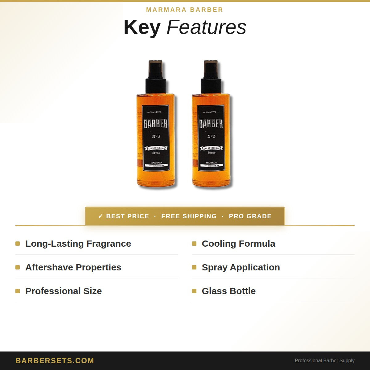 MARMARA BARBER COLOGNE 50 ML NO.3 SPRAY