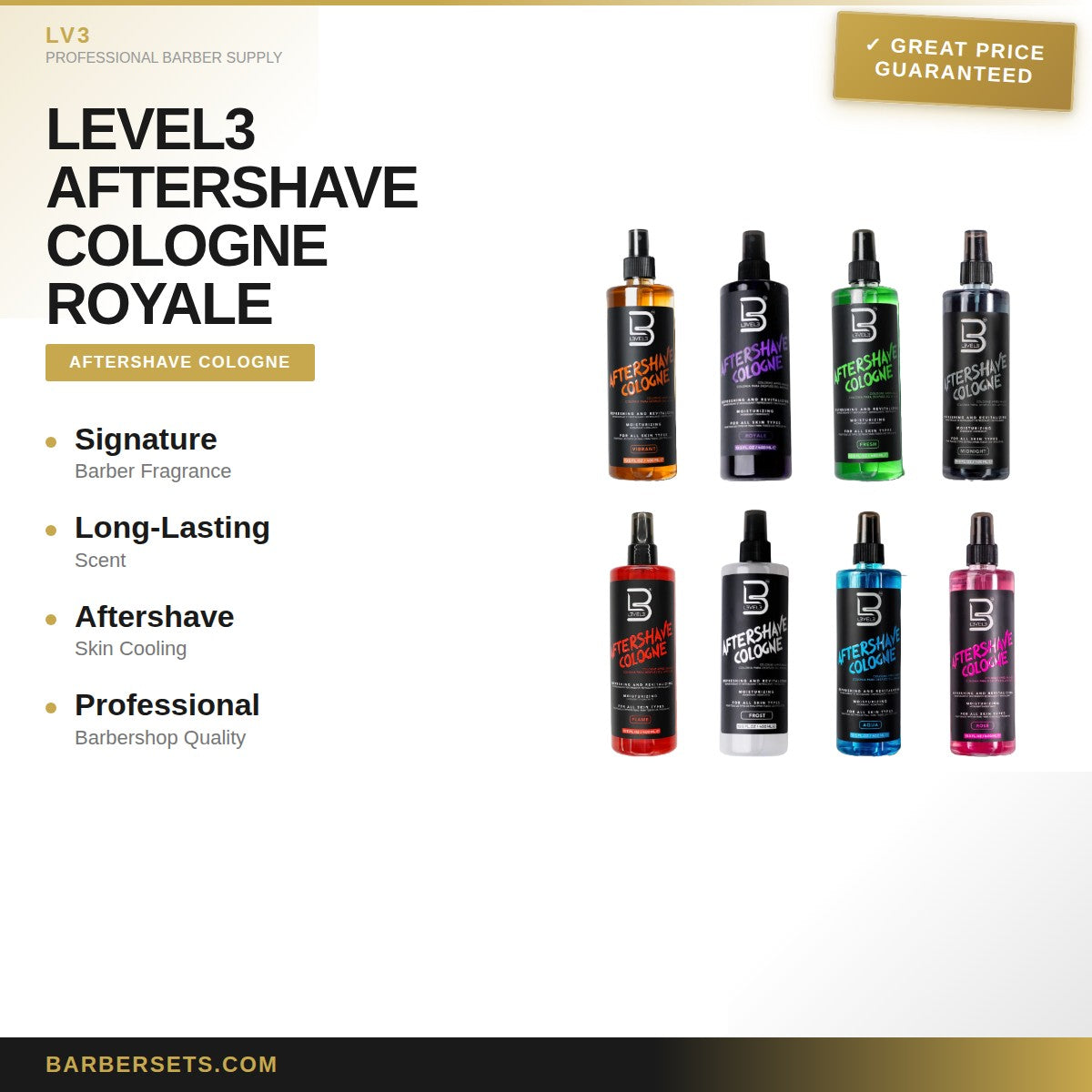 LV3 LEVEL3 AFTERSHAVE COLOGNE ROYALE 400ML