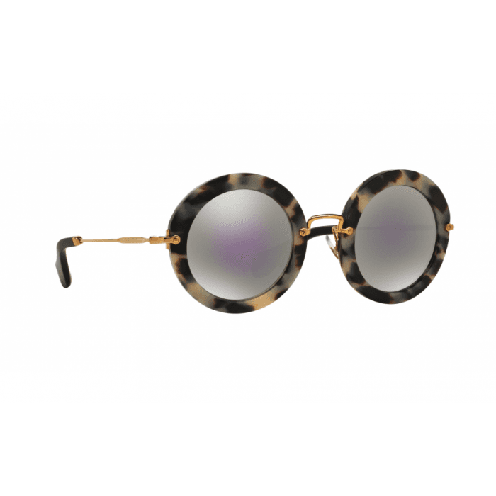 Miu Miu MU 13N HAO-2E2 - Havana-Grey Blue by Miu Miu for Women - 49-26-140 mm Sunglasses