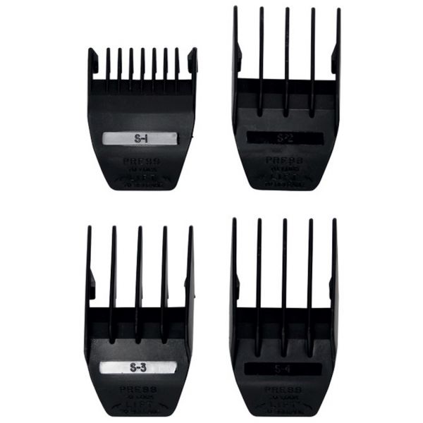Wahl 4 Pack Peanut/Mag Guide Combs - Black