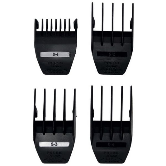 Wahl 4 Pack Peanut/Mag Guide Combs - Black