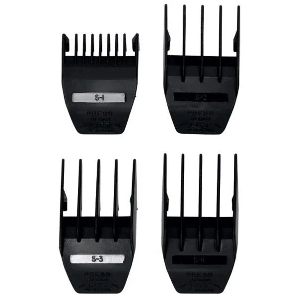 Wahl 4 Pack Peanut/Mag Guide Combs - Black
