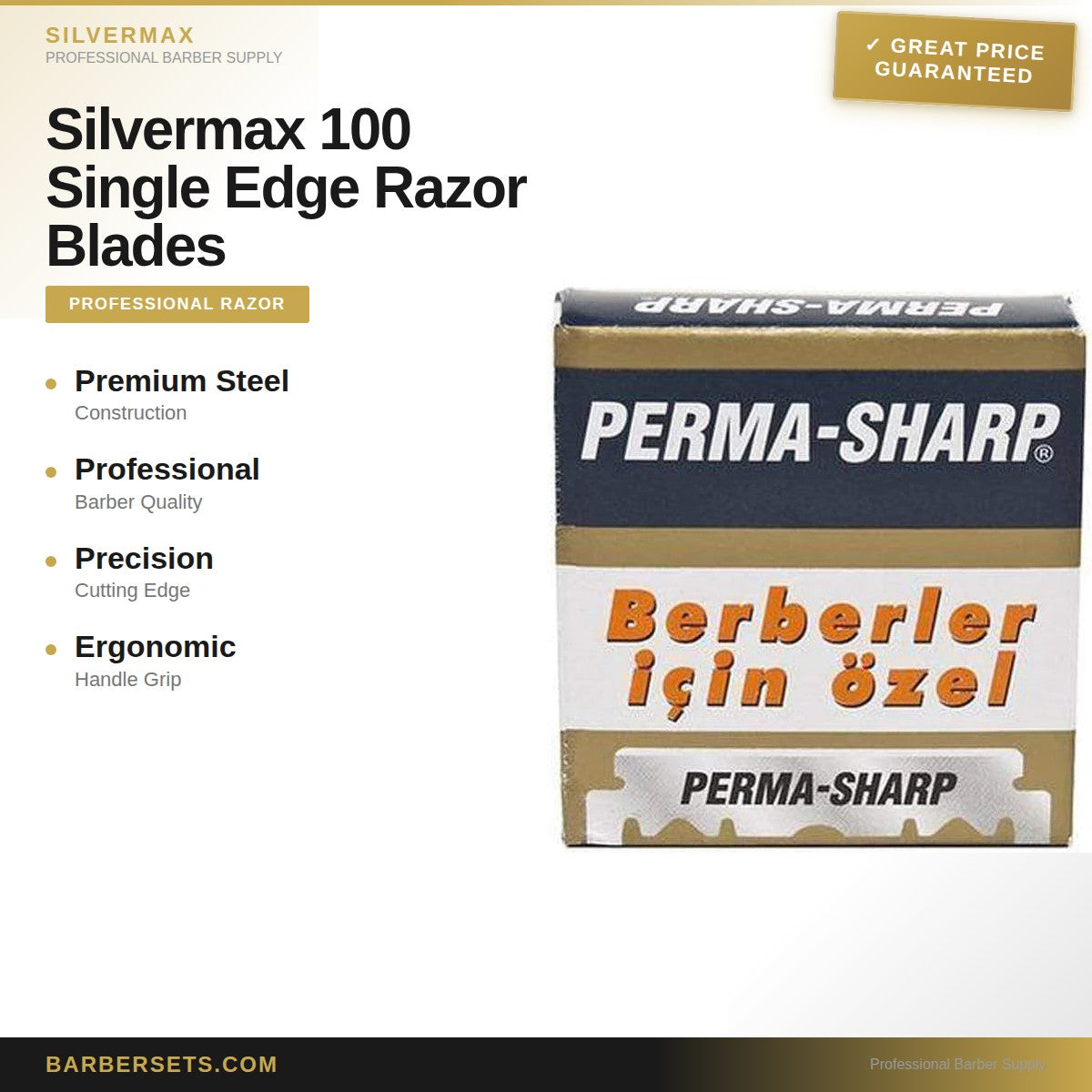 Silvermax 100 Single Edge Razor Blades