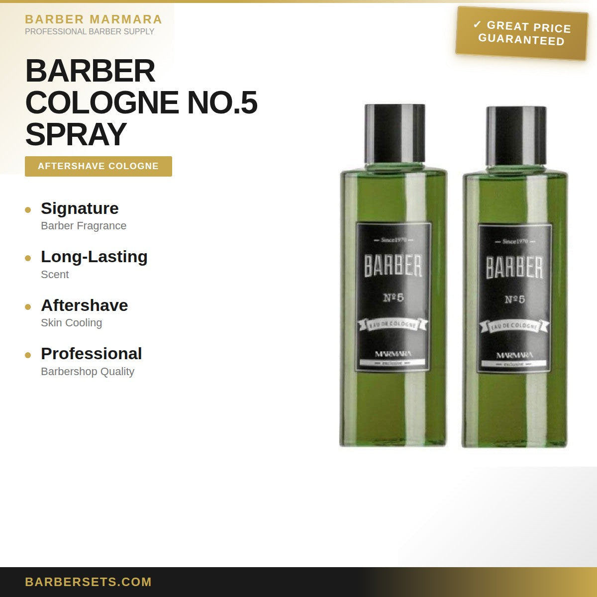 BARBER MARMARA BARBER COLOGNE 400 ML NO.5 SPRAY