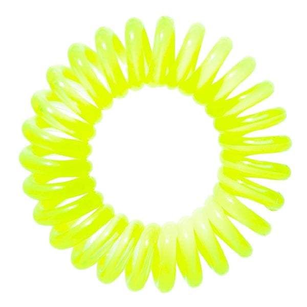 The Markless Hair Loop Set - Yolo Yellow by Goomee for Women - 4 Pc Hair Tie